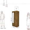 Wooden Tigress Teak Double Door Wardrobe with Mirror