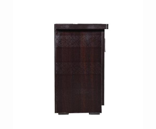 Scribble Textured Double Door Cabinet | Shoe Rack