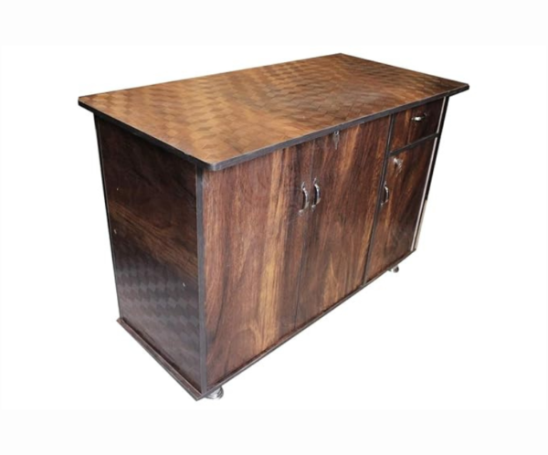 3 Wooden Mini Wardrobe Table | Brown