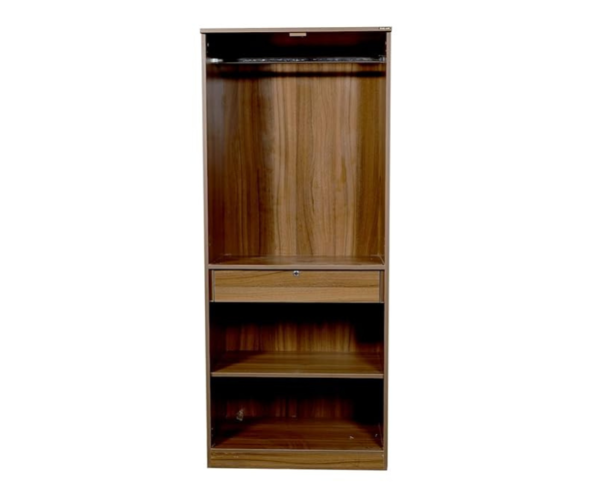 Double Doors Modular Wardrobe | Walnut and White