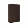 Three Door Wardrobe with Drawer for Bedroom | Wenge Finish