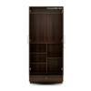 4 Double Door Wardrobe with 5 Shelves and1 Drawer | Brown Texture