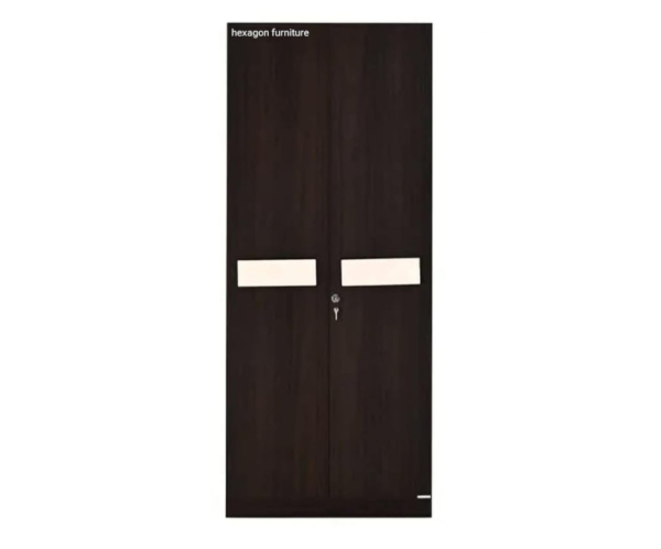 4 Double Door Wardrobe with 7 Shelves and1 Drawer | Dark Brown