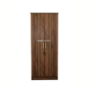 Engineered Wood Double Door Wardrobe Without Mirror | Wood Texture