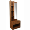 Engineered Wood Dressing Table with 1 Mirror and Storage | Wooden Texture