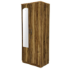 Wooden Tigress Teak Double Door Wardrobe with Mirror