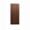Double Door Wardrobe with Drawer and shelve in Walnut Finish