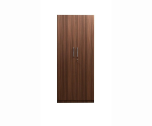 Double Door Wardrobe with Drawer and shelve in Walnut Finish