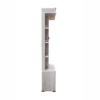 Wooden Dressing Table for Bedroom with LED Light, Mirror & Storage | Off White