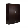 Engineered Wood Four Door Wardrobe in Wenge Finish