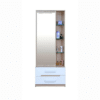 Dressing Table in Frosty White and Ligh Brown Colour
