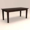 Curved Ladder Back Six Seater Dinning Set