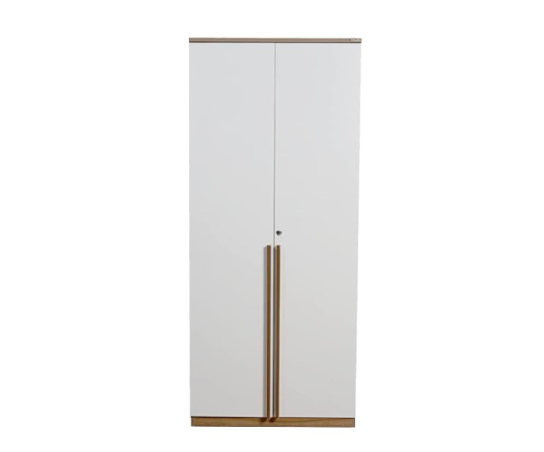 Double Doors Modular Wardrobe | Walnut and White