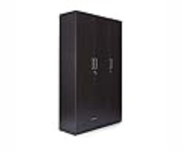 Engineered Wood Suede Matte Finish | Split Three Door Wardrobe Without Mirror and Drawer | Flower Wenge