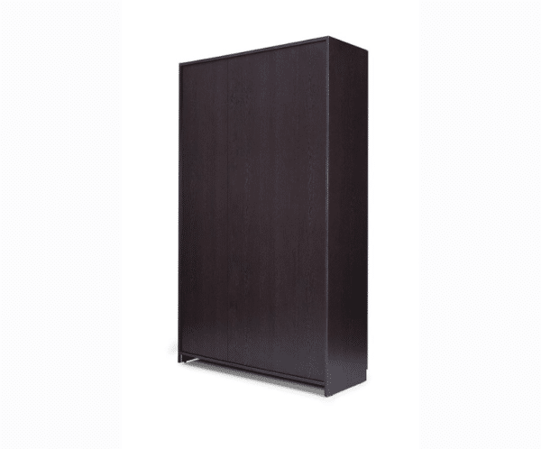 Three Door Wardrobe with Mirror and Drawer | Suede Matte Finish | Flower Wenge