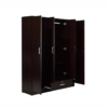 Engineered Wood Four Door Wardrobe in Wenge Finish